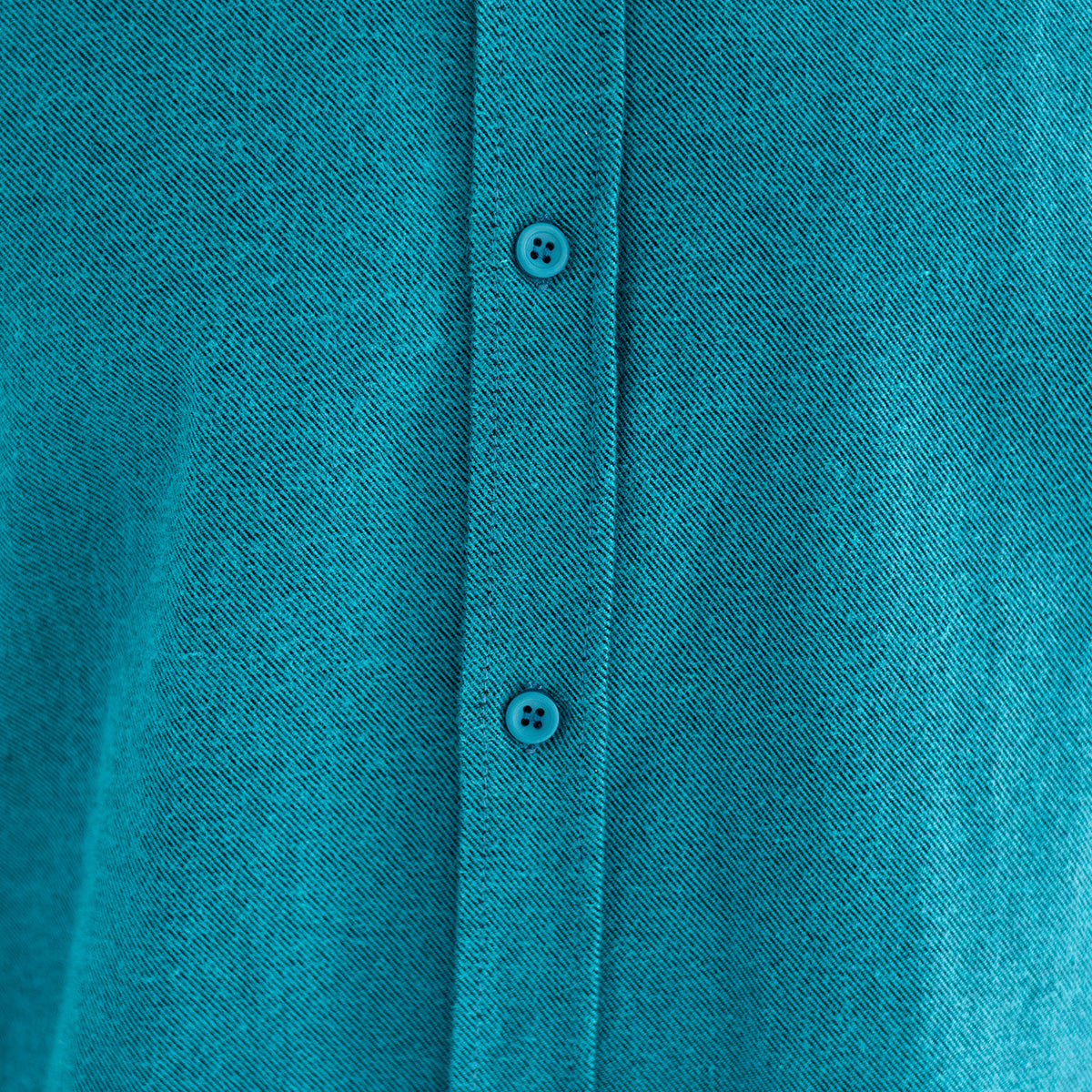 Plain Wool Shirt Teal