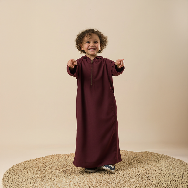 Kids Jilbab Maroon