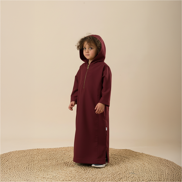 Kids Jilbab Maroon