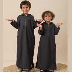 Kids Jilbab. Iron Gray