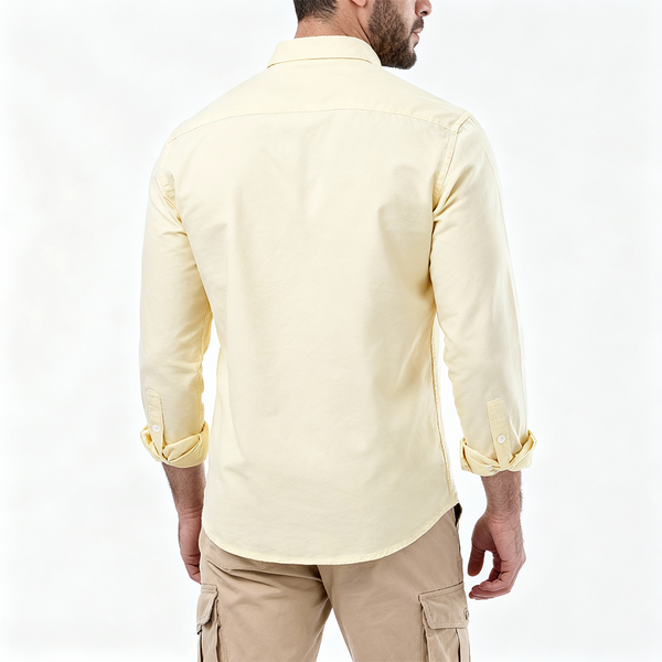 Plain Oxford Shirt Light Yellow