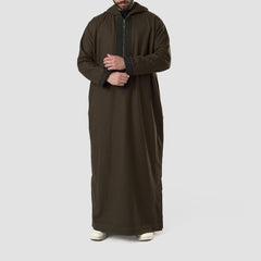 Wool Thawb. Dark khaki