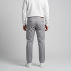 Classic Gabardine Pants . Light Gray