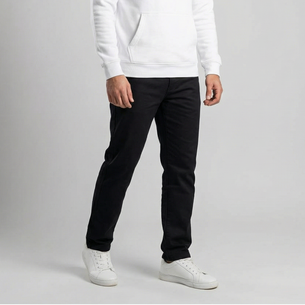 Classic Gabardine Pants . Black