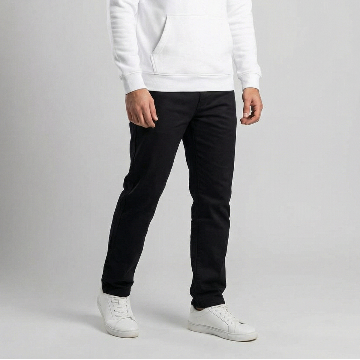 Classic Gabardine Pants . Black