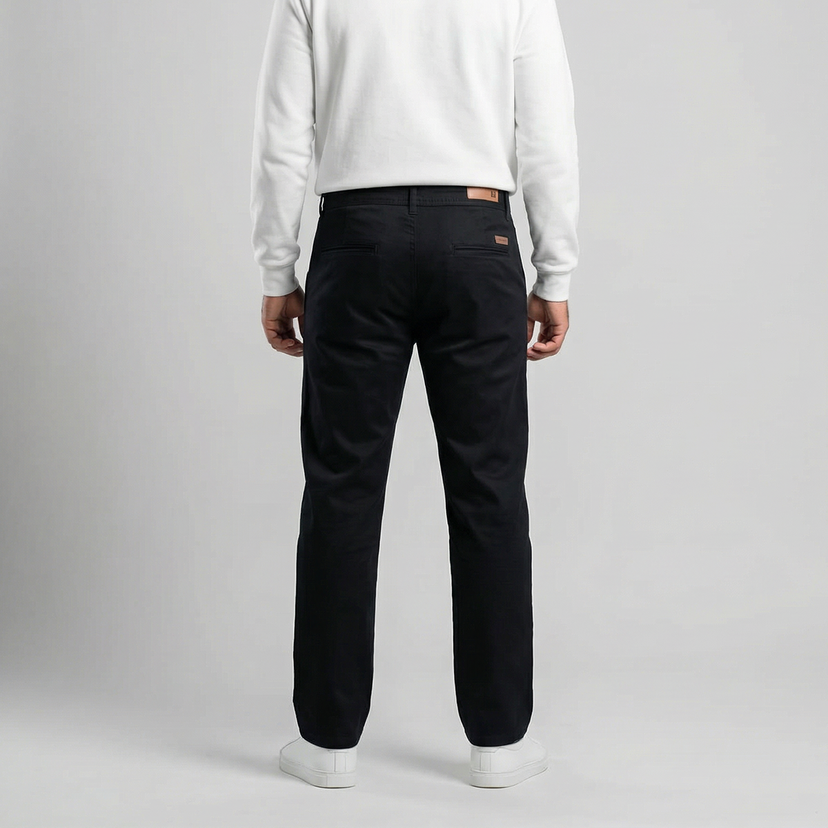 Classic Gabardine Pants . Black Secondary image