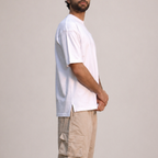 Crew-Neck SajdaFlap™️ Tee
 White