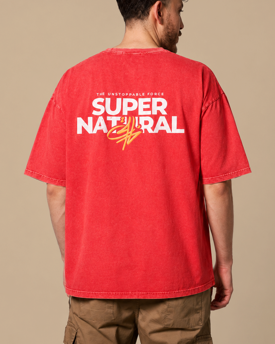 Graffiti Washed-Look Tee (خارق)