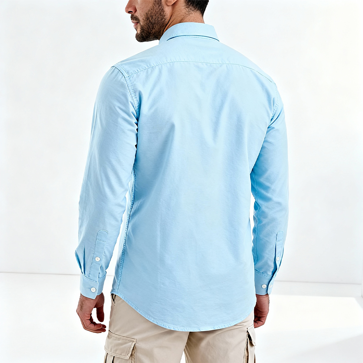 Plain Oxford Shirt Baby Blue Secondary image