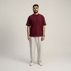 Crew-Neck SajdaFlap™️ Tee
 Maroon