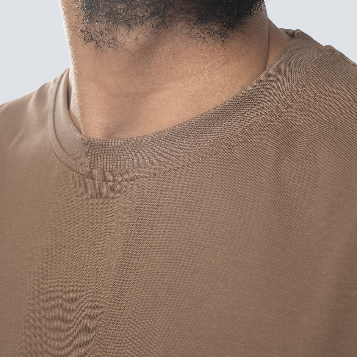 Basic Crewneck Tee Cafe Tan Secondary image
