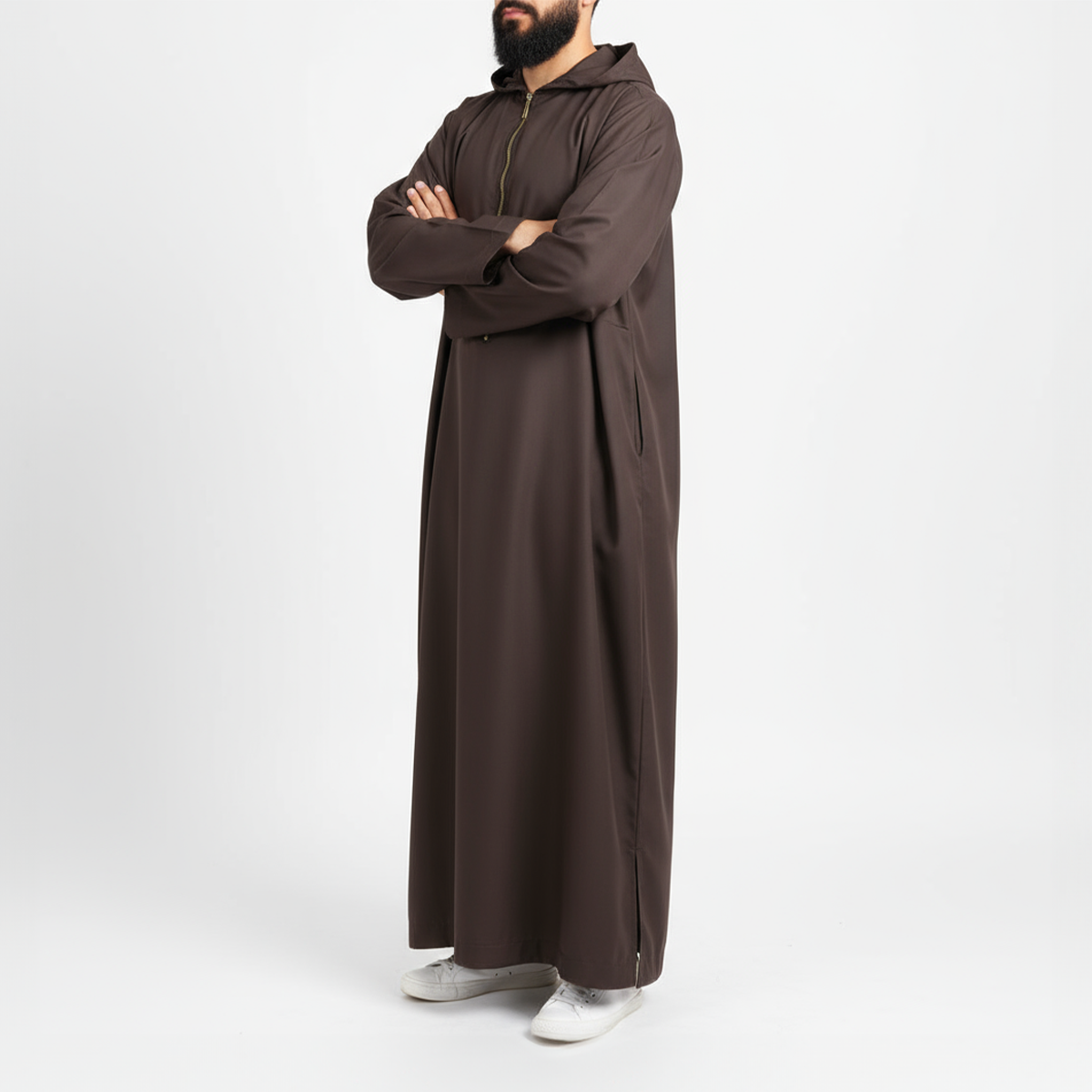 جلباب إستبرق. بني Main image