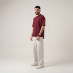 Crew-Neck SajdaFlap™️ Tee
 Maroon