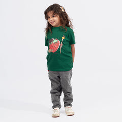 ArtistBerry Kids Tee. Dark Green