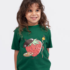 ArtistBerry Kids Tee. Dark Green