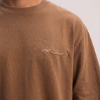 Crew-Neck SajdaFlap™️ Tee
 Brown