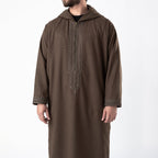 Wool Thawb Dark Brown