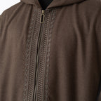 Wool Thawb Dark Brown
