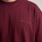 Crew-Neck SajdaFlap™️ Tee
 Maroon