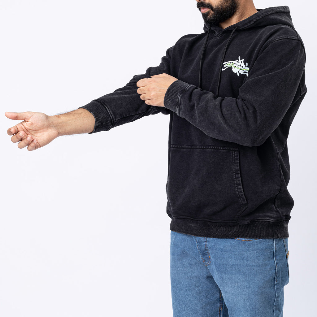 Washed Hoodie Black