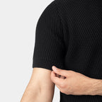 Knitted Polo Shirt Black