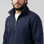 Navy Quarter Zipper