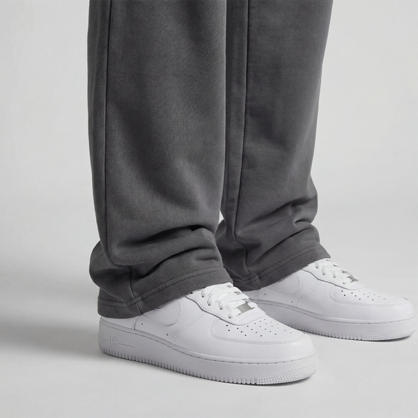 Wide-Leg Sweatpants Gray