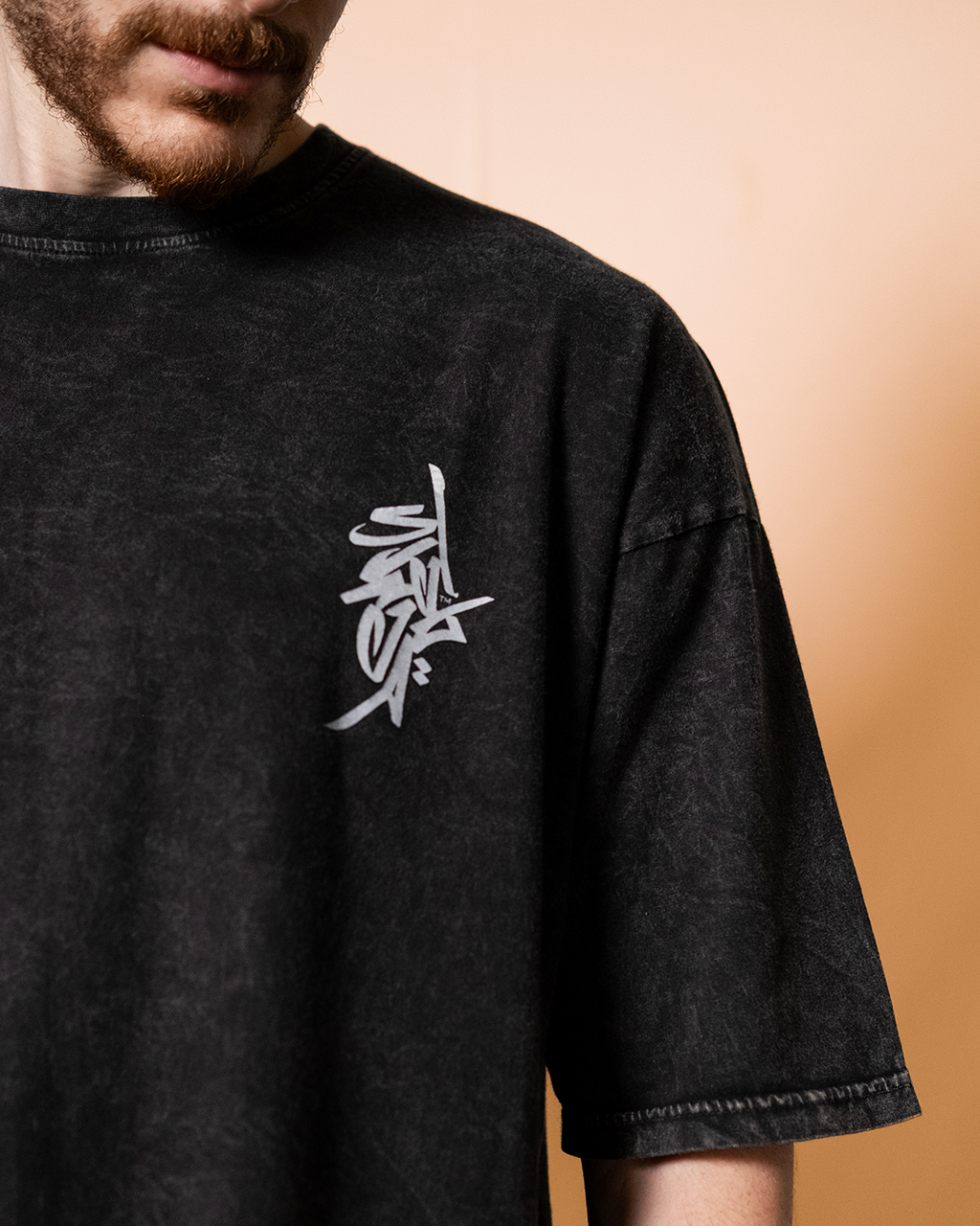 Graffiti Washed-Look Tee (فارس)