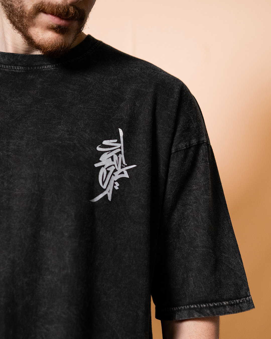 Graffiti Washed-Look Tee (فارس)