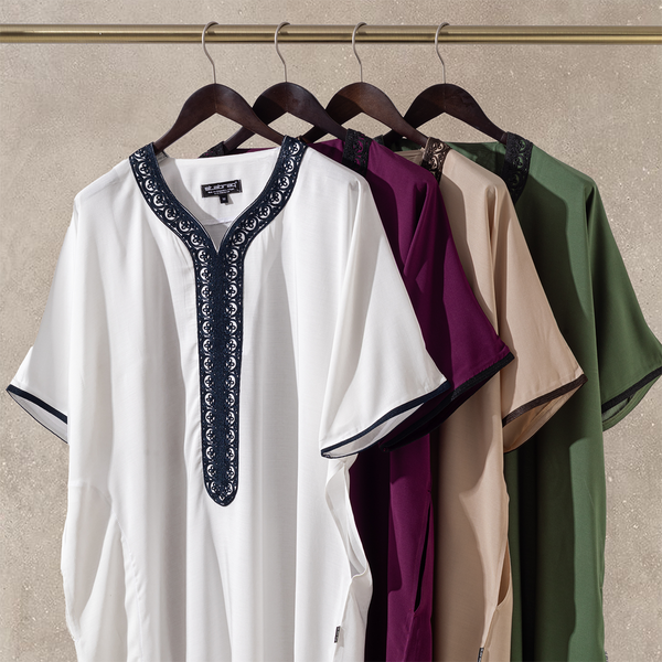 Moroccan Thawb Burgandy