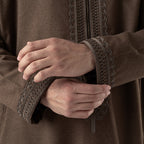 Wool Thawb Dark Brown
