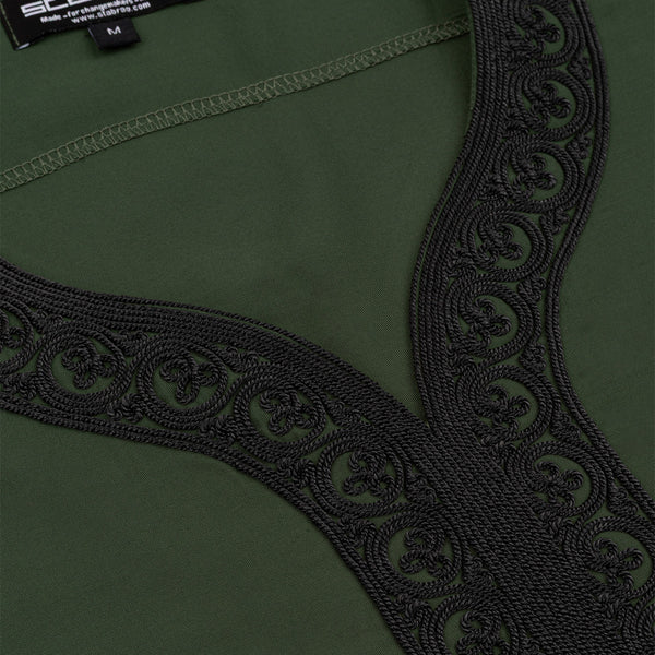 Moroccan Thawb Olive Green