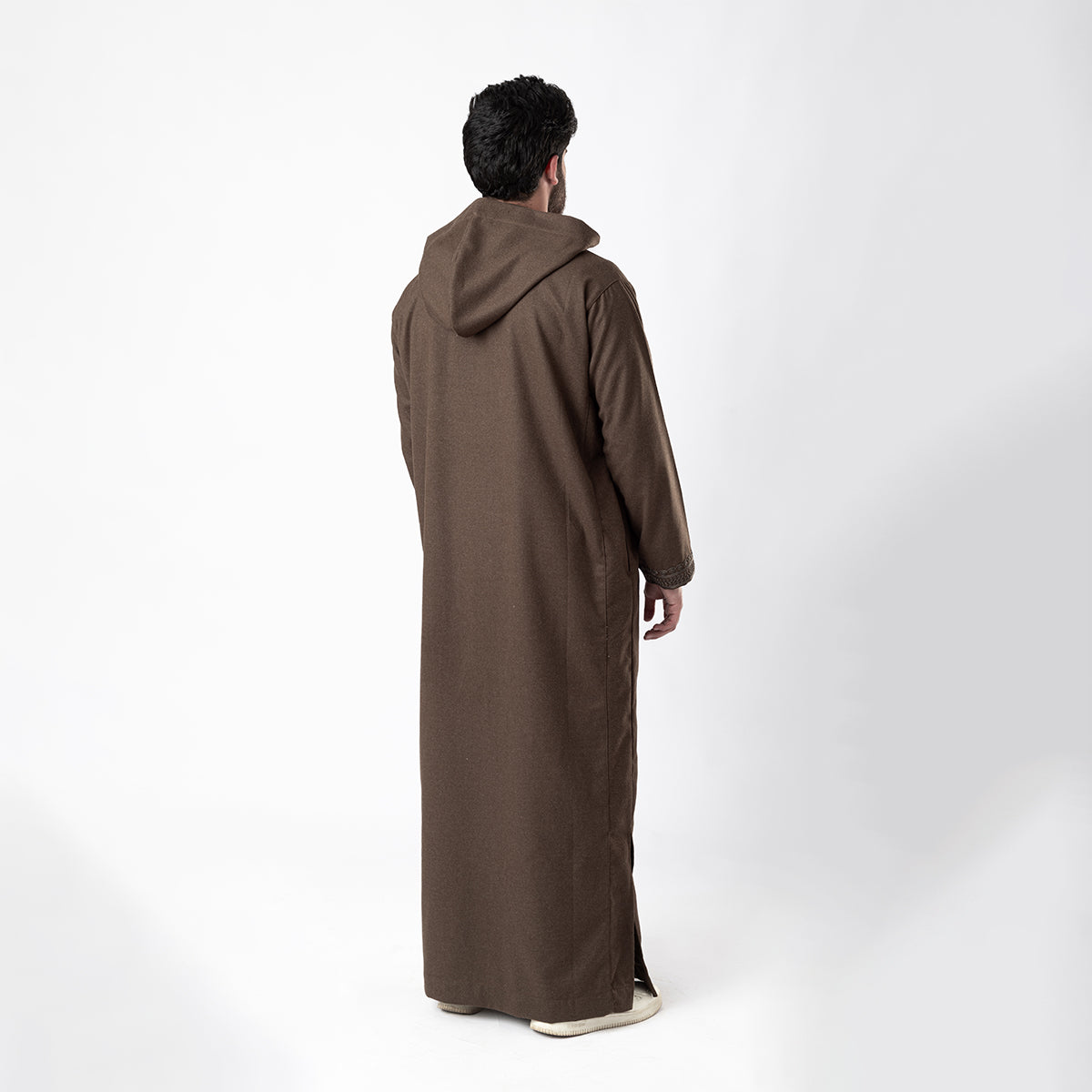 Wool Thawb Dark Brown