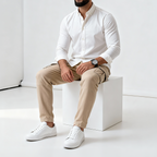 Plain Oxford Shirt White