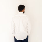 Plain Wool Shirt White