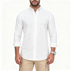 Plain Oxford Shirt White