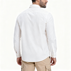 Plain Oxford Shirt White