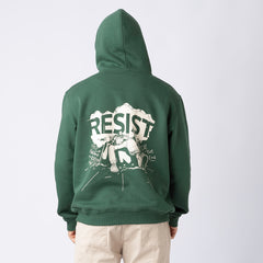 Resist Hoodie Green