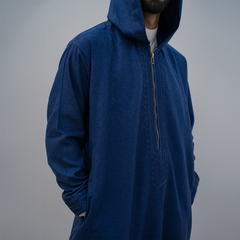 ثوب صوف . كحلي