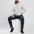 Light Full-Zip Hoodie Heather Gray