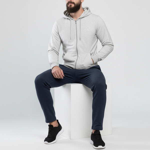 Light Full-Zip Hoodie Heather Gray