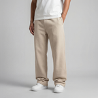 Wide-Leg Sweatpants Beige