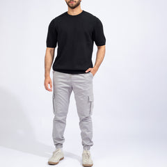 Knitted Crewneck. Black