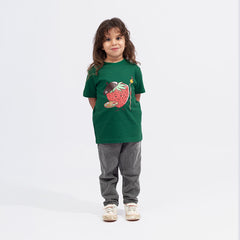 ArtistBerry Kids Tee. Dark Green