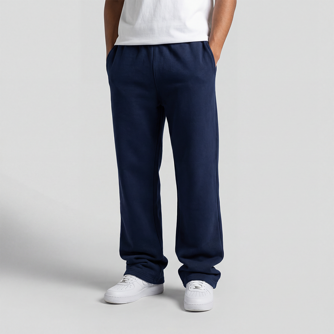 Wide-Leg Sweatpants Navy Main image