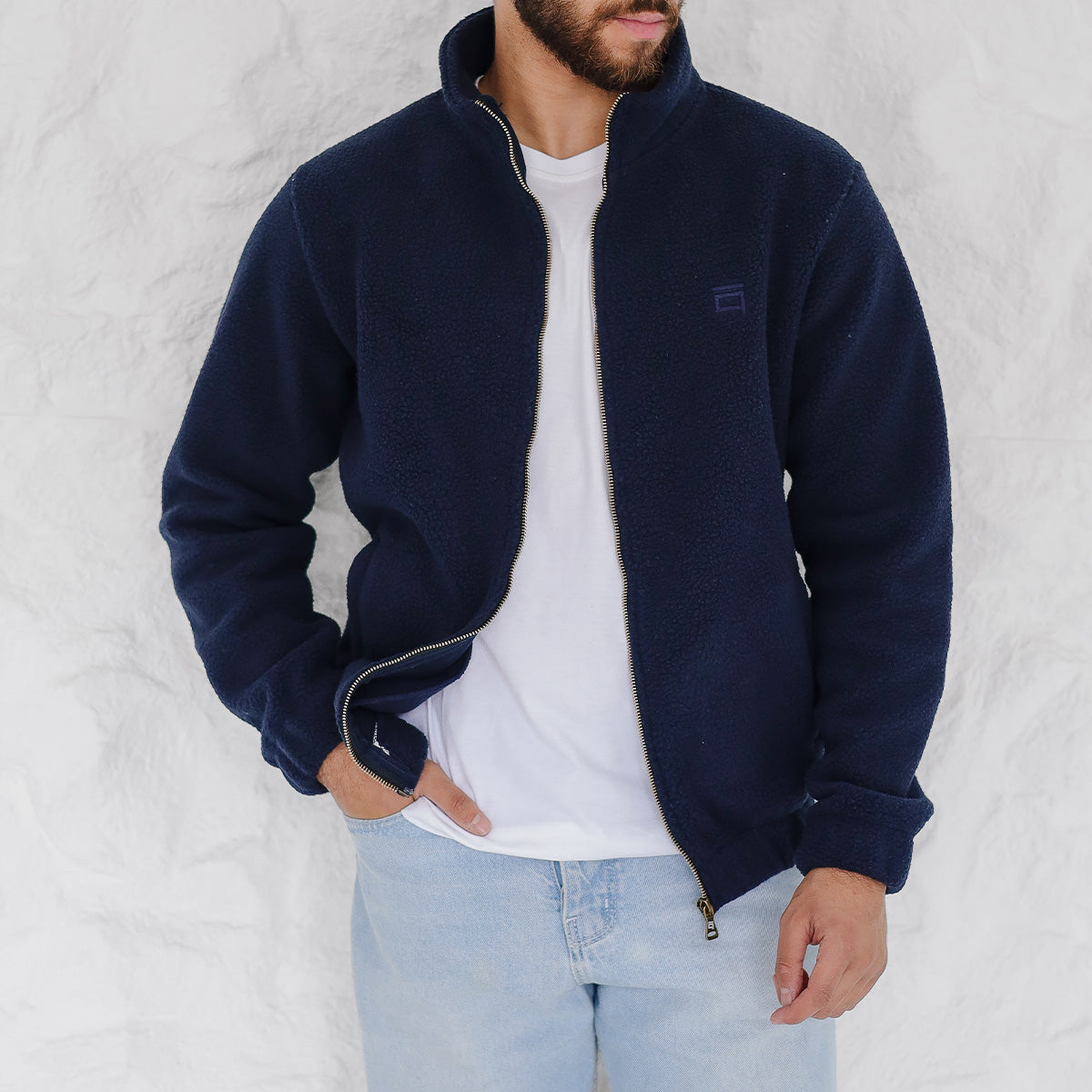 Teddy Jacket Navy