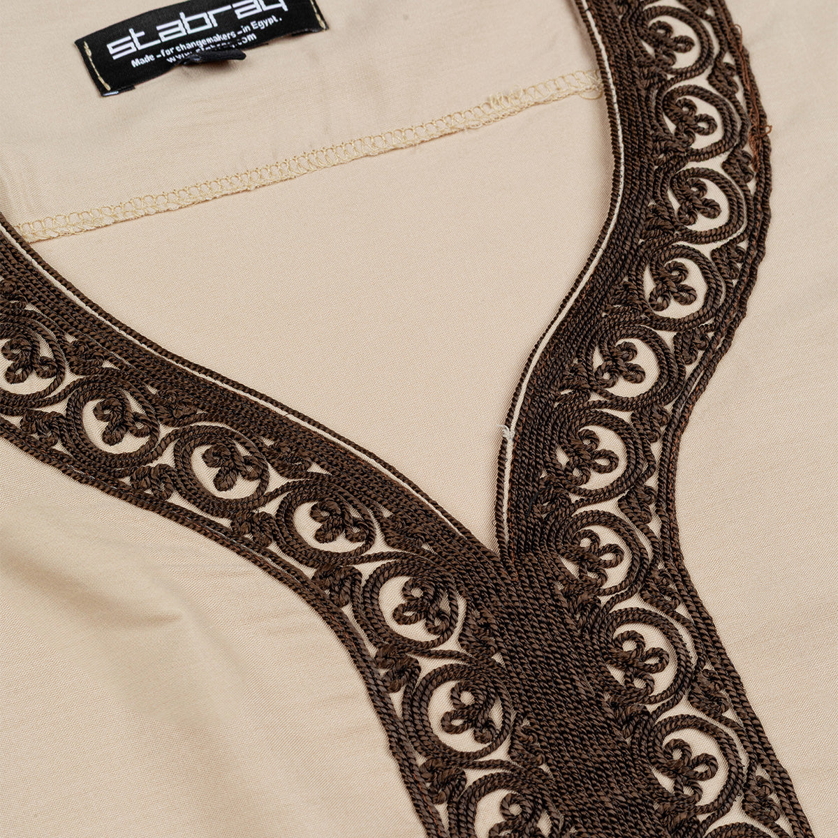 Moroccan Thobe Beige Tan Secondary image