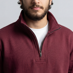 Maroon Quarter Zipper