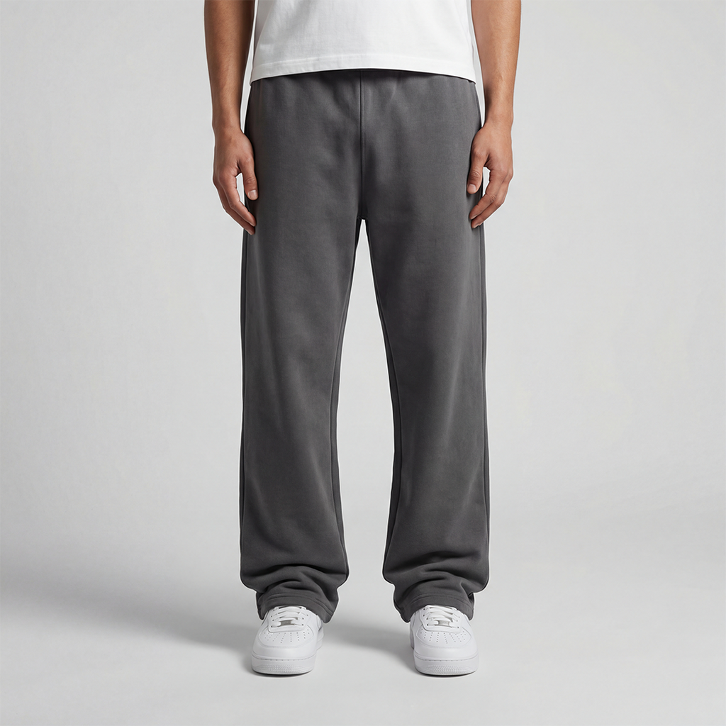 Wide-Leg Sweatpants Gray
