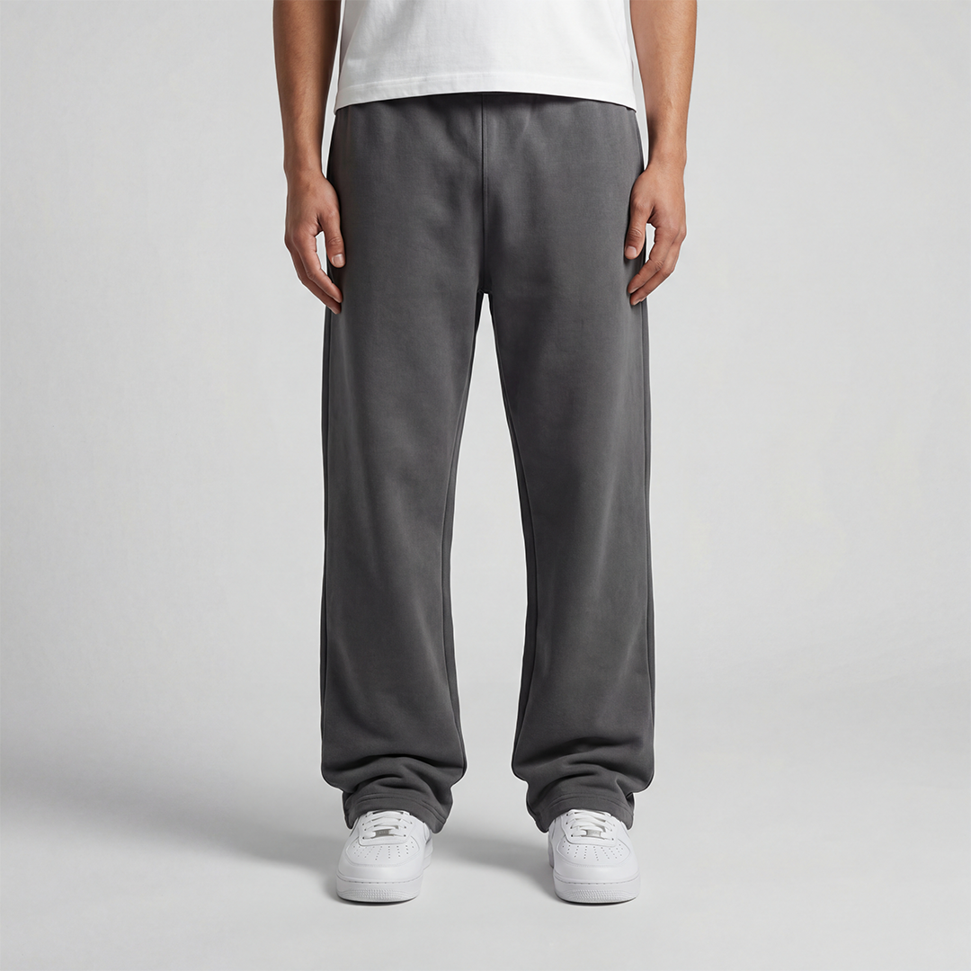 Wide-Leg Sweatpants Gray